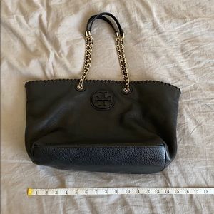 Tory Burch leather tote with gold handles